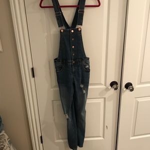 Denim overalls